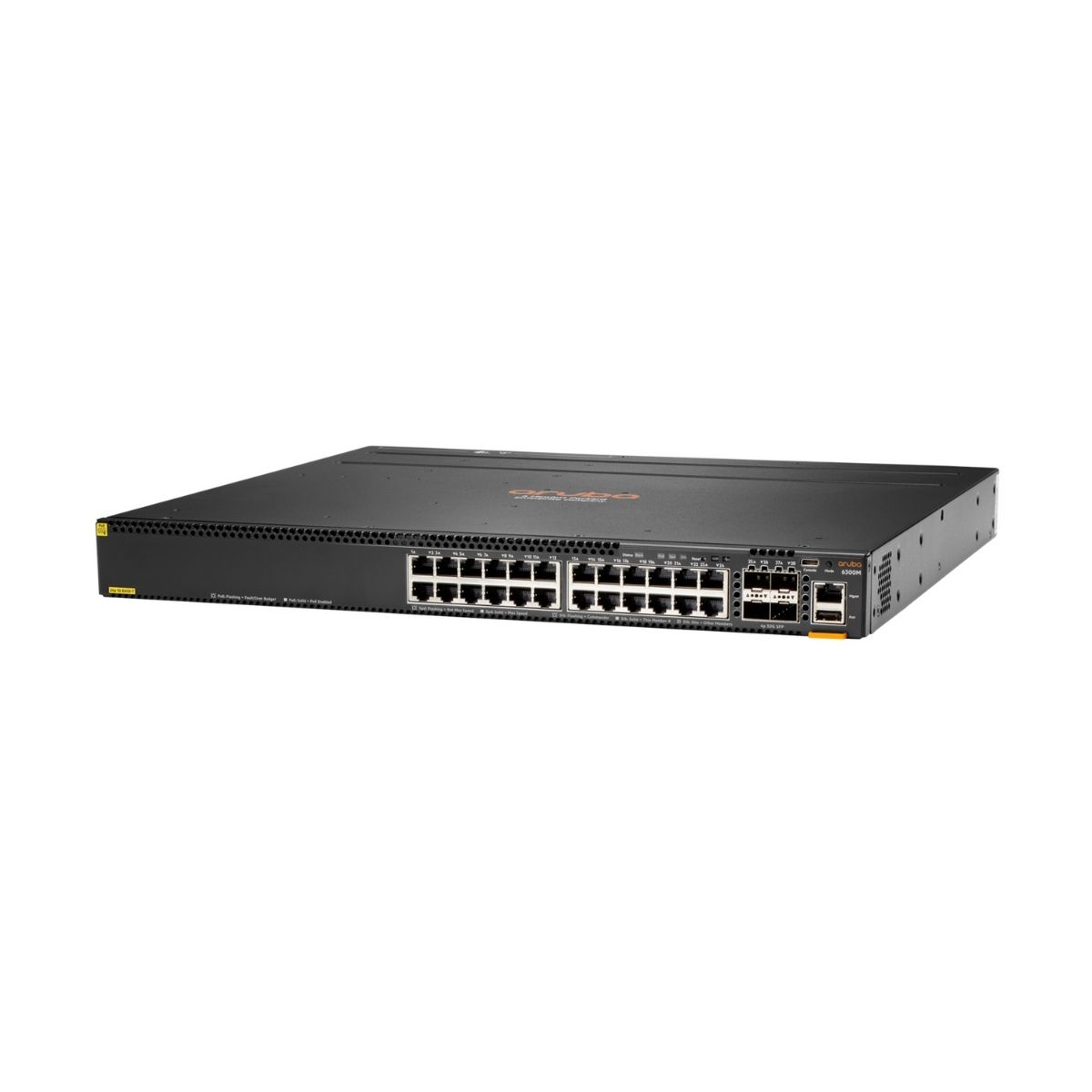 HPE Aruba Networking CX6300M 24G CL4 4SFP56 Switch (min. 1 PSU required)