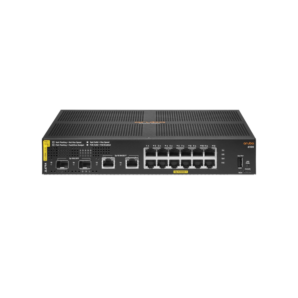 HPE Aruba Networking CX6100 12G CL4 2G/2SFP+ 139W Switch