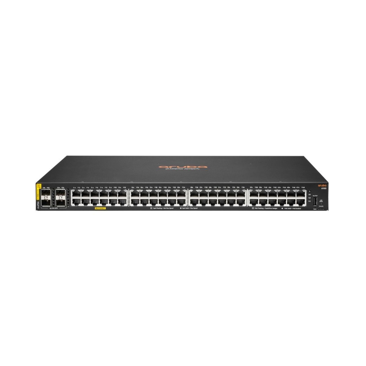 HPE Aruba Networking CX6100 48G CL4 PoE 4SFP+ 370W Switch