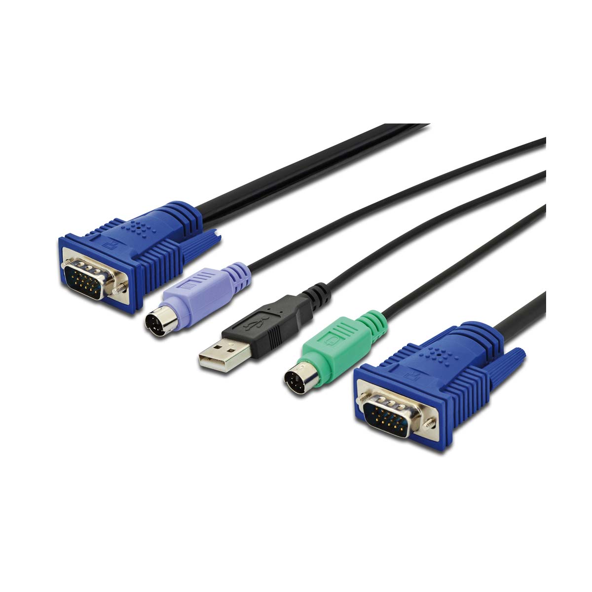 Digitus KVM Kabel PS2 und USB fuer Bedienkonsolen mit KVM  5m