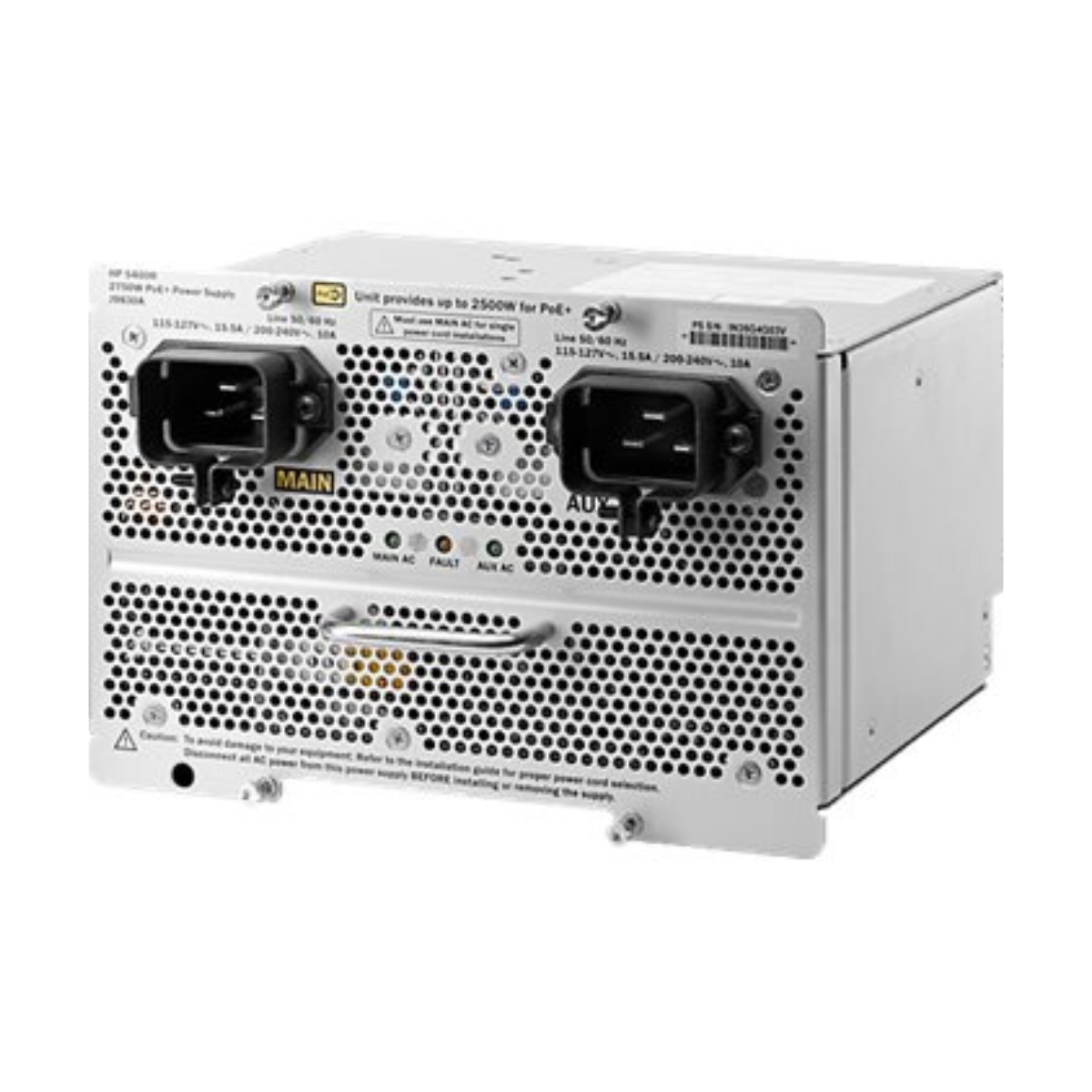 HPE Aruba Networking 5400R 2750W PoE+  zl2 Power Supply