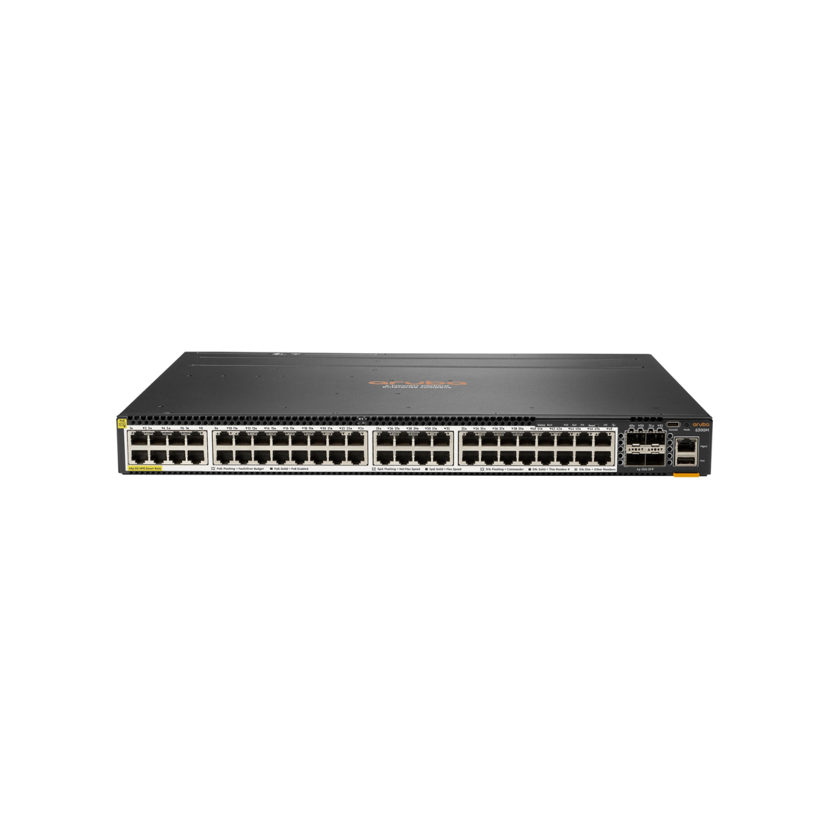 HPE Aruba Networking CX6300M 48SR5 CL6 4SFP56 Switch (min. 1 PSU required)