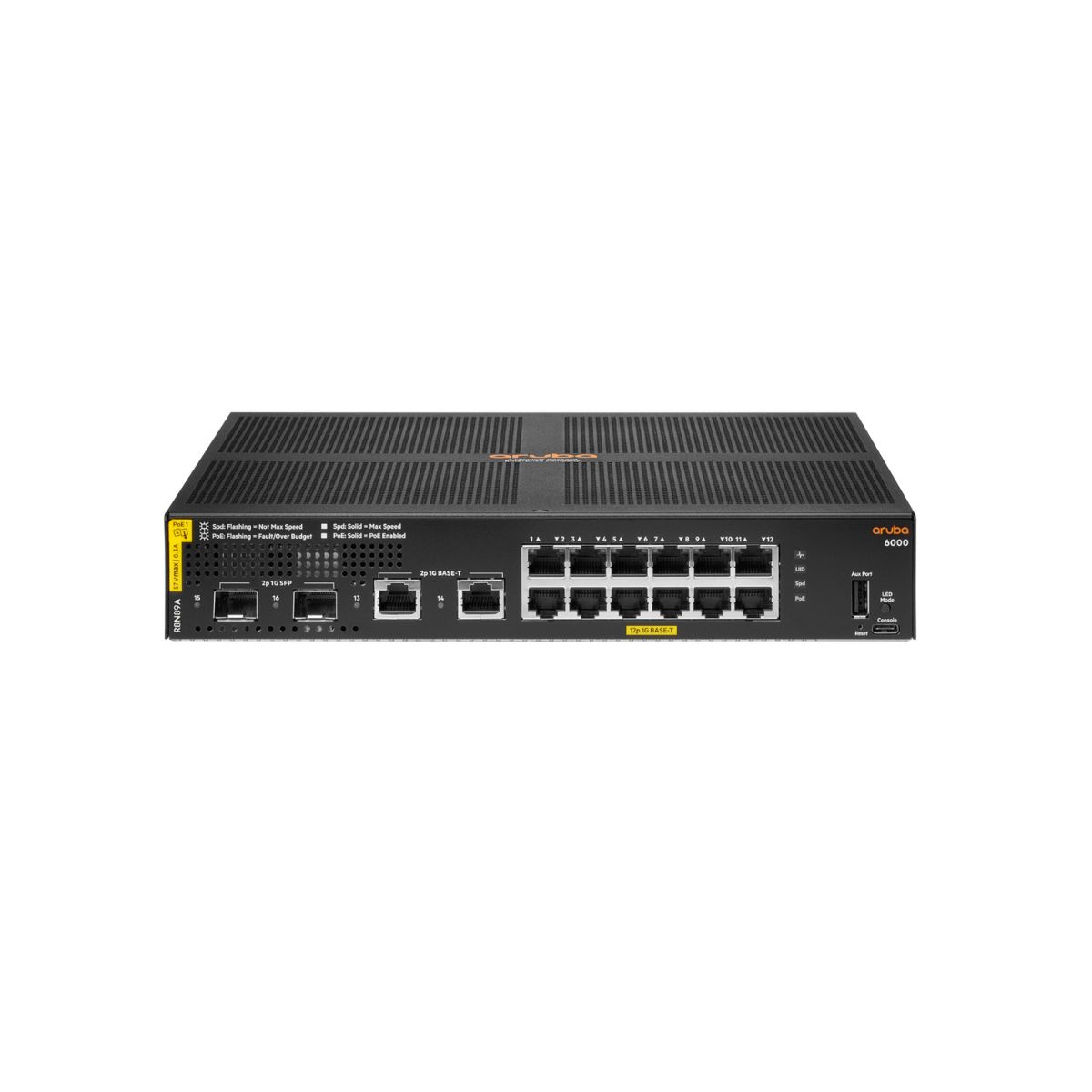 HPE Aruba Networking CX6000 12G CL4 PoE 2SFP 139W Switch